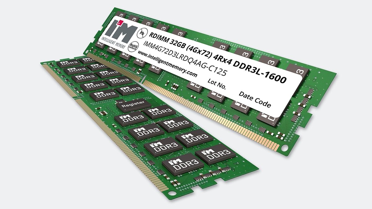 DRAM Module - DDR3 - Non-ECC UDIMM - 8GB - PC3-14900 (1866MT/s) - 1.35V - 512Mx2x64 - 240pin DIMM - IMM1G64D3LDUD8AG-D107