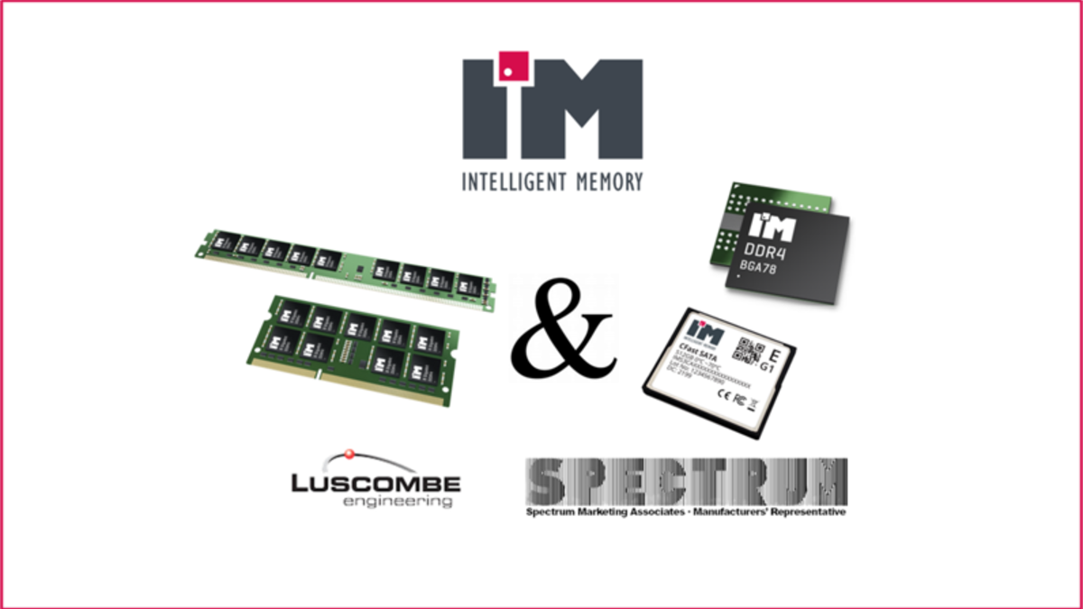 Luscombe Engineering and Spectrum Marketing Now Represent Intelligent Memory in the Western United States and Mexico