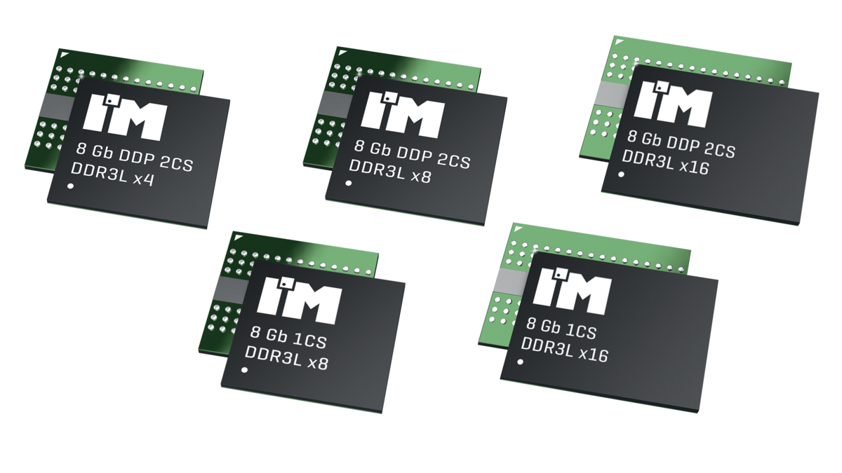 DRAM Component - DDR3 - 8Gb - 800MHz (1600Mbps) - 1.35V/1.5V - 512Mx16 - FBGA-96 - IM8G16D3FFBG-125