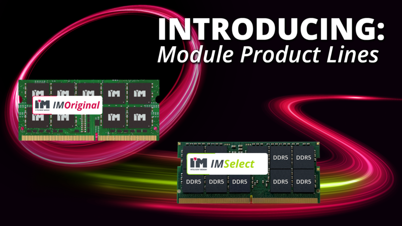 Intelligent Memory's IMOriginal and IMSelect DRAM Modules